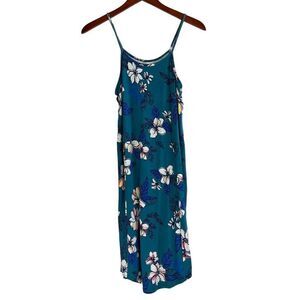 Bixby Nomad Womens Floral Sleeveless Arais Fit and Flare Dress Blue Size XL NWT